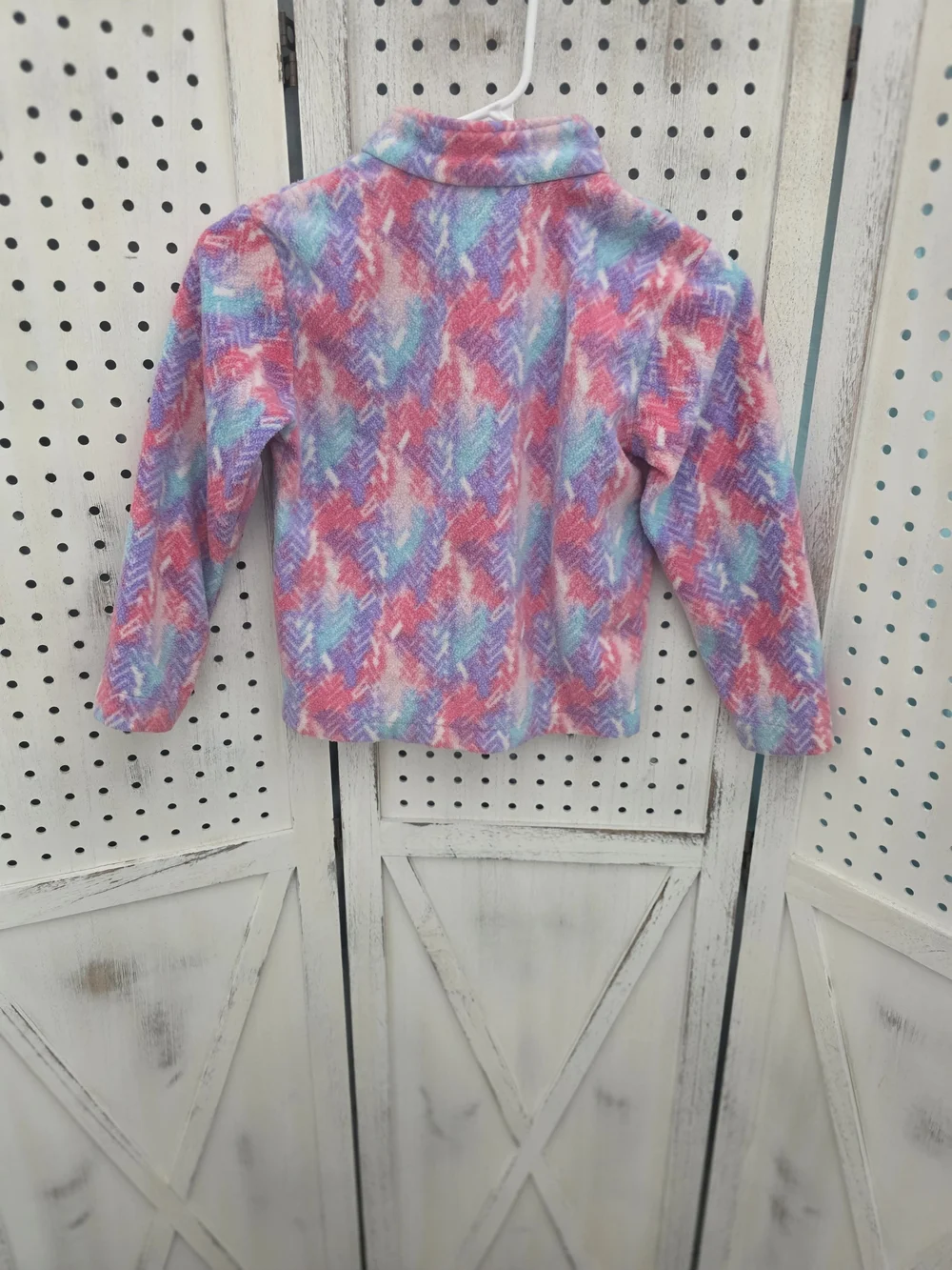 Eddie Bauer Kids Tie-Dye Fleece Jacket in Pink, Purple, Blue Size 5/6